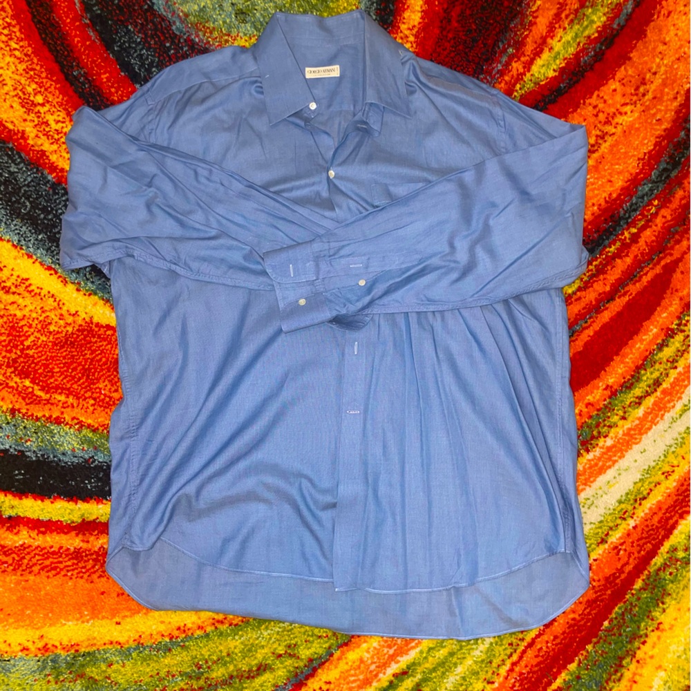 Giorgio Armani Blue Men’s Dress Shirt